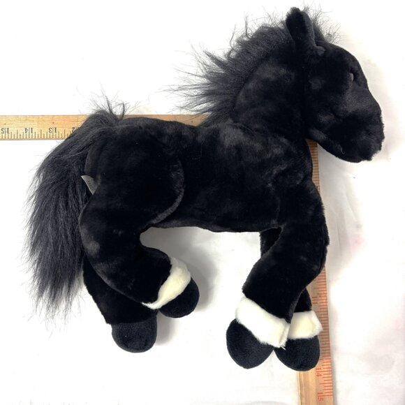 Toys R Us 2003 Black Stallion White trim Retro Y2K Plush EUC - Picture 11 of 11
